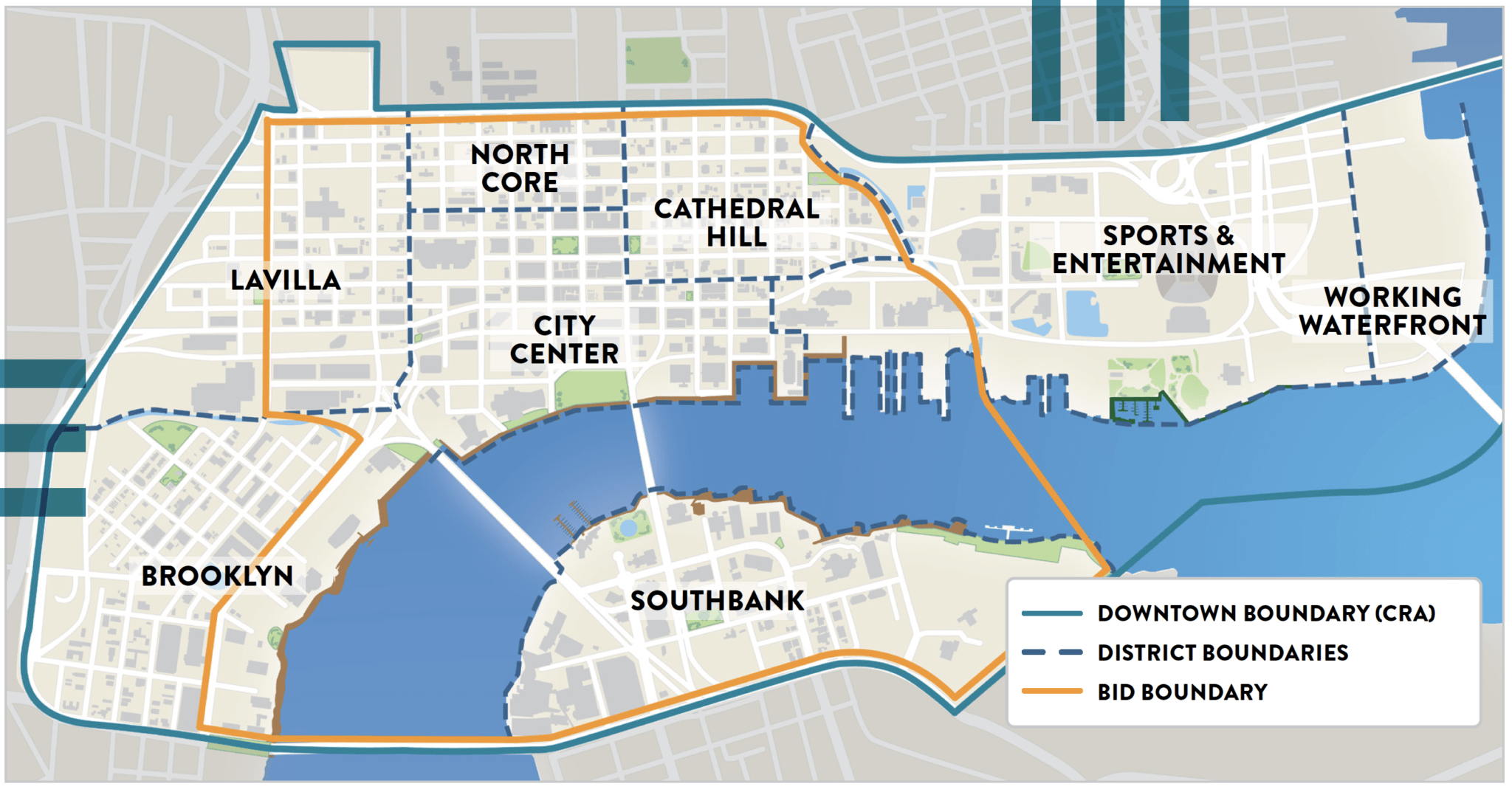Downtown CRA and Downtown Vision Boundaries
